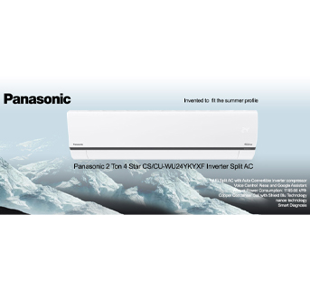 Panasonic 2 Ton 4 Star CS/CU-WU24YKYXF Inverter Split AC