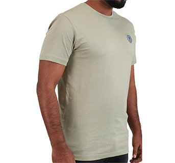 Henry Round Neck T shirt Apparel Mens Casual Light Green Color - Small