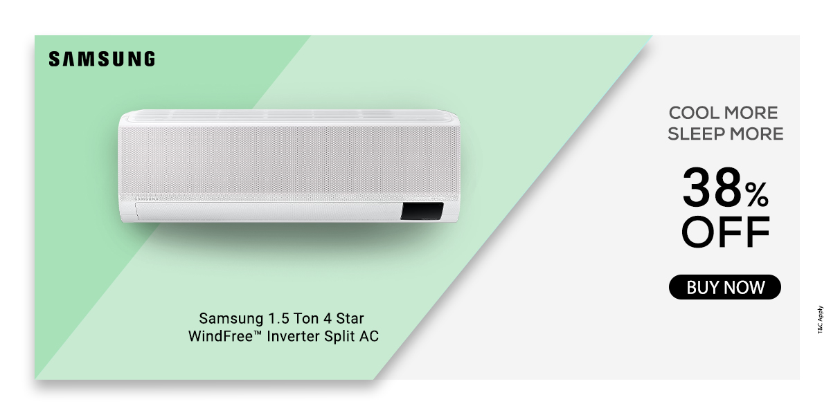 Samsung 1.5 Ton 4 Star WindFree™ Inverter Split AC, AR18CY4AAGB