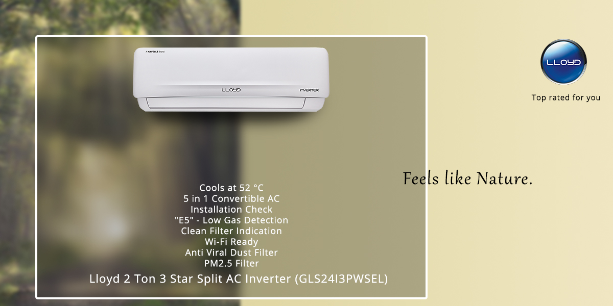 Lloyd 2 Ton 3 Star Split AC Inverter (GLS24I3PWSEL)