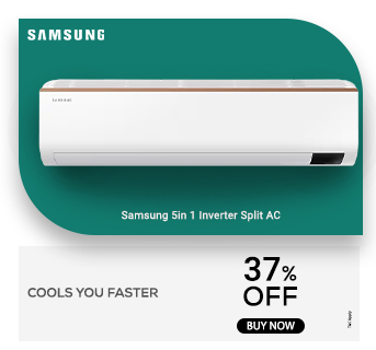 Samsung 1.5 Ton 5 star Convertible 5in1 Inverter Split AC(AR18CY5ZAGD,white)