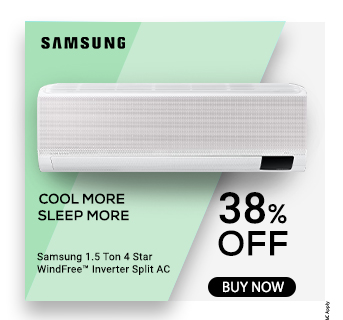 Samsung 1.5 Ton 4 Star WindFree™ Inverter Split AC, AR18CY4AAGB