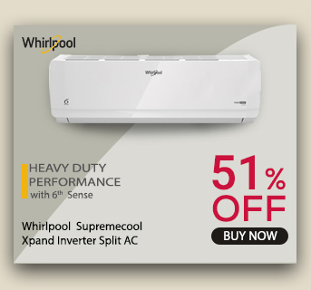 Whirlpool Supreme Cool Xpand 1.5T 5 Star Inverter Split-Air Conditioner(41418,S3I3AD0)