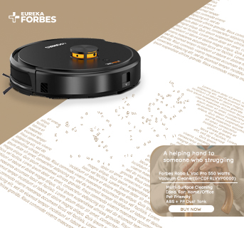 Forbes Robo L Vac Pro 550 Watts Vacuum Cleaner (GFCDFRLVVP0000, Black)