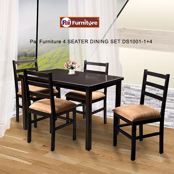 Pai Furniture 4 SEATER DINING SET DS1001-1+4