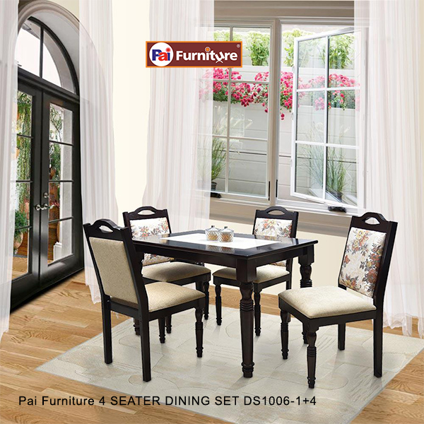 Pai Furniture 4 SEATER DINING SET DS1006-1+4