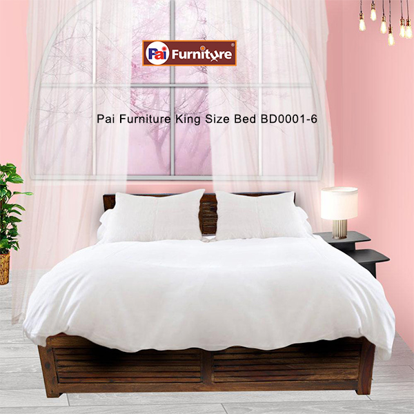 Pai Furniture King Size Bed BD0001-6