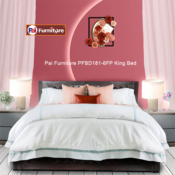 Pai Furniture PFBD181-6FP King Bed