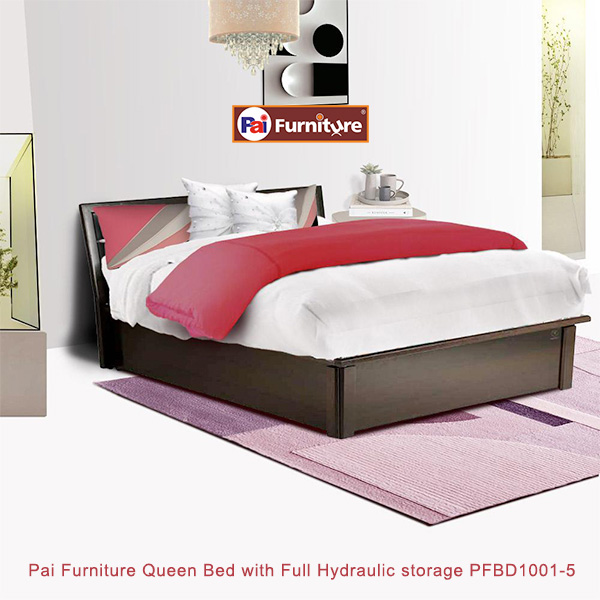 Pai Furniture Queen Bed with Full Hydraulic storage PFBD1001-5
