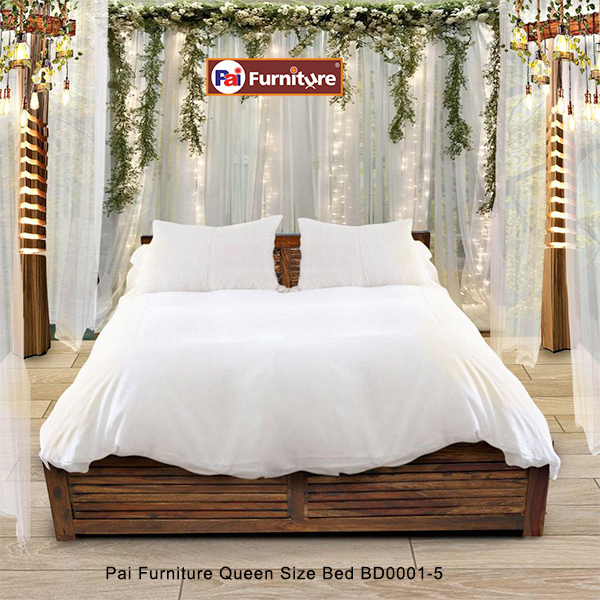 Pai Furniture Queen Size Bed BD0001-5
