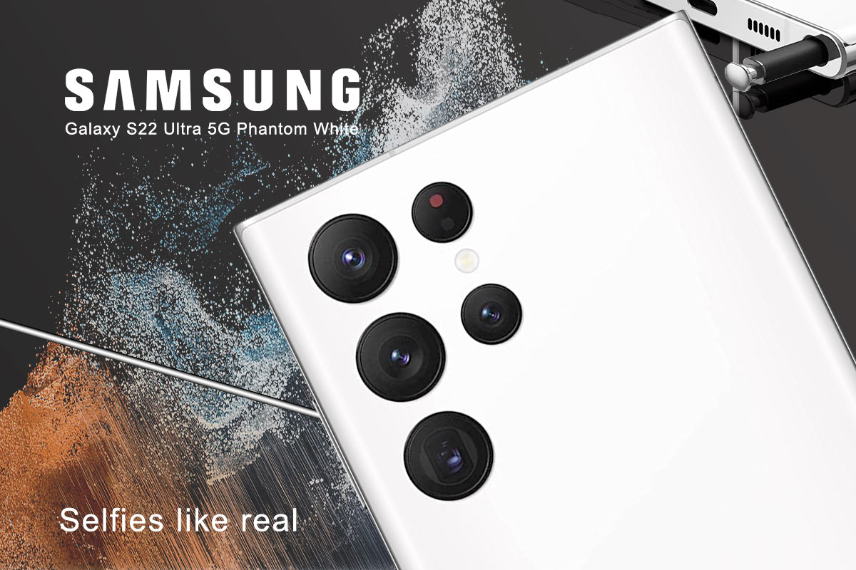 Samsung Galaxy S22 Ultra 5G (Phantom White, 12GB, 256GB Storage)