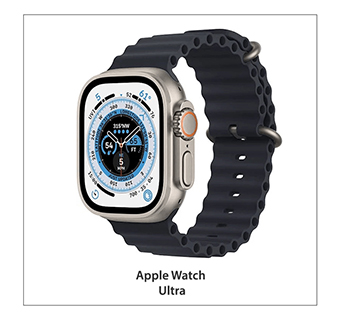 Apple Watch Ultra Titanium Case with Midnight Ocean Band