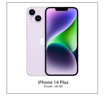 APPLE iPhone 14 Plus (Purple, 256GB)