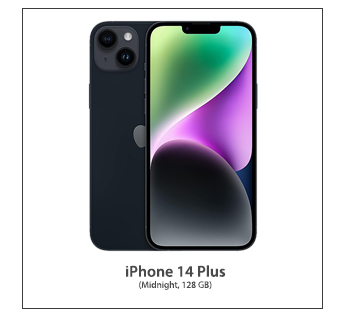 APPLE iPhone 14 Plus (Midnight, 256 GB)