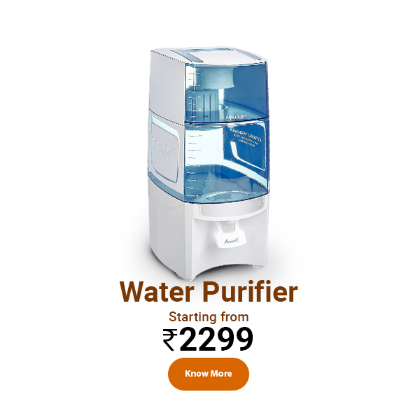 EUREKA FORBES Aquasure Amrit New 20 L Gravity Based Water Purifier  (White & Blue)